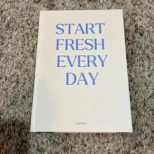 NEW ~ Blue & Cream Papier “Start Fresh Everyday” 16 Week Productivity Planner